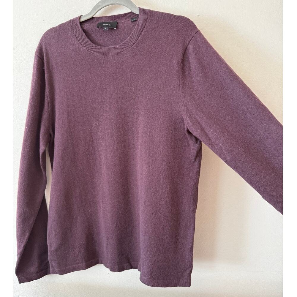Vince 100% Cashmere Crewneck Sweater Plum Purple Size M